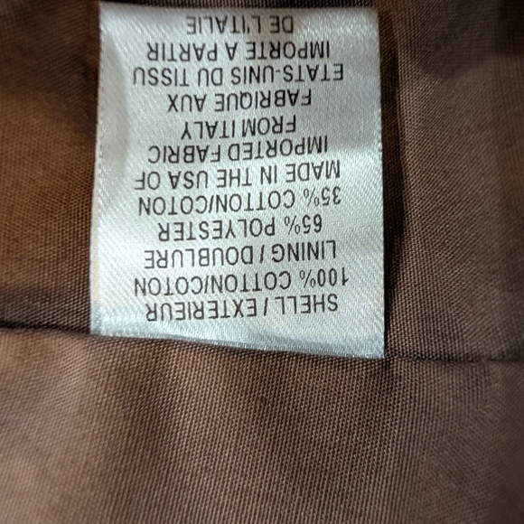 Milly of New York Brown Textured Halter Double Breasted Mini Dress Size 2 - Picture 13 of 14